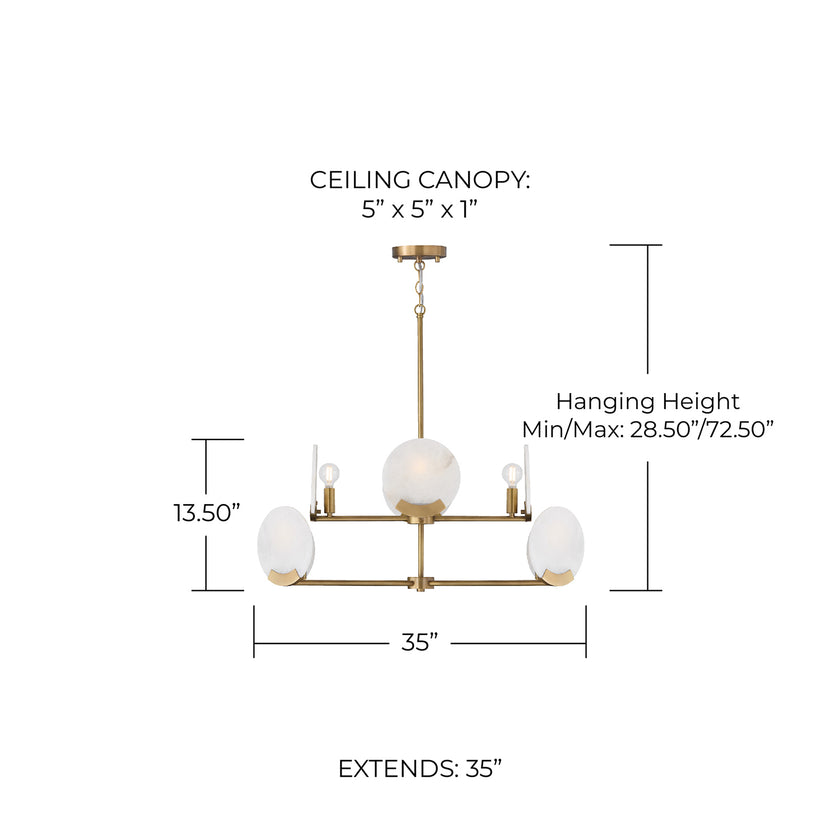 Oriya Two-Tier Chandelier