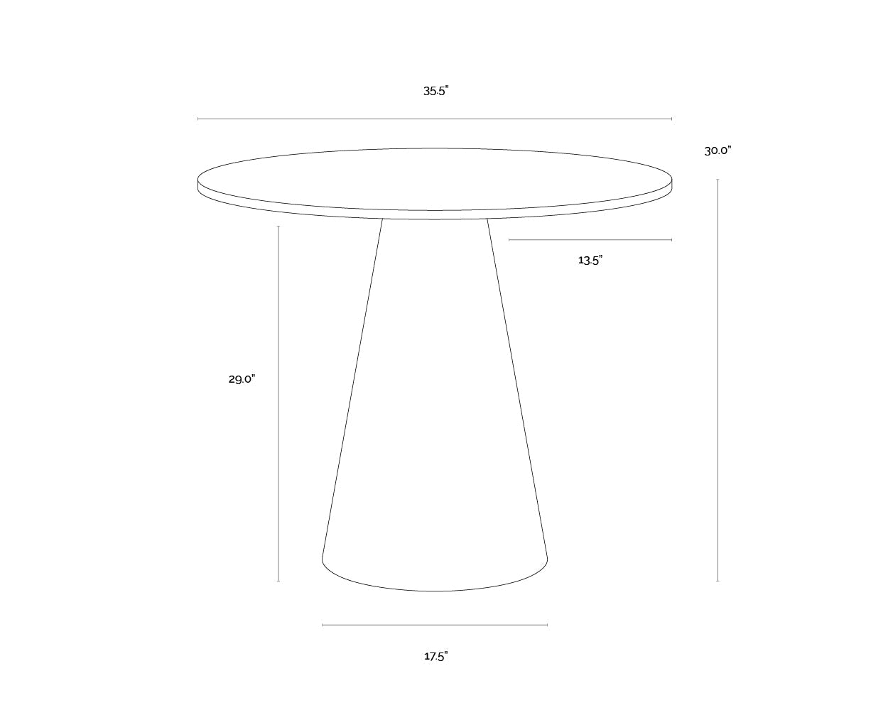Damon Bistro Table - 35.5
