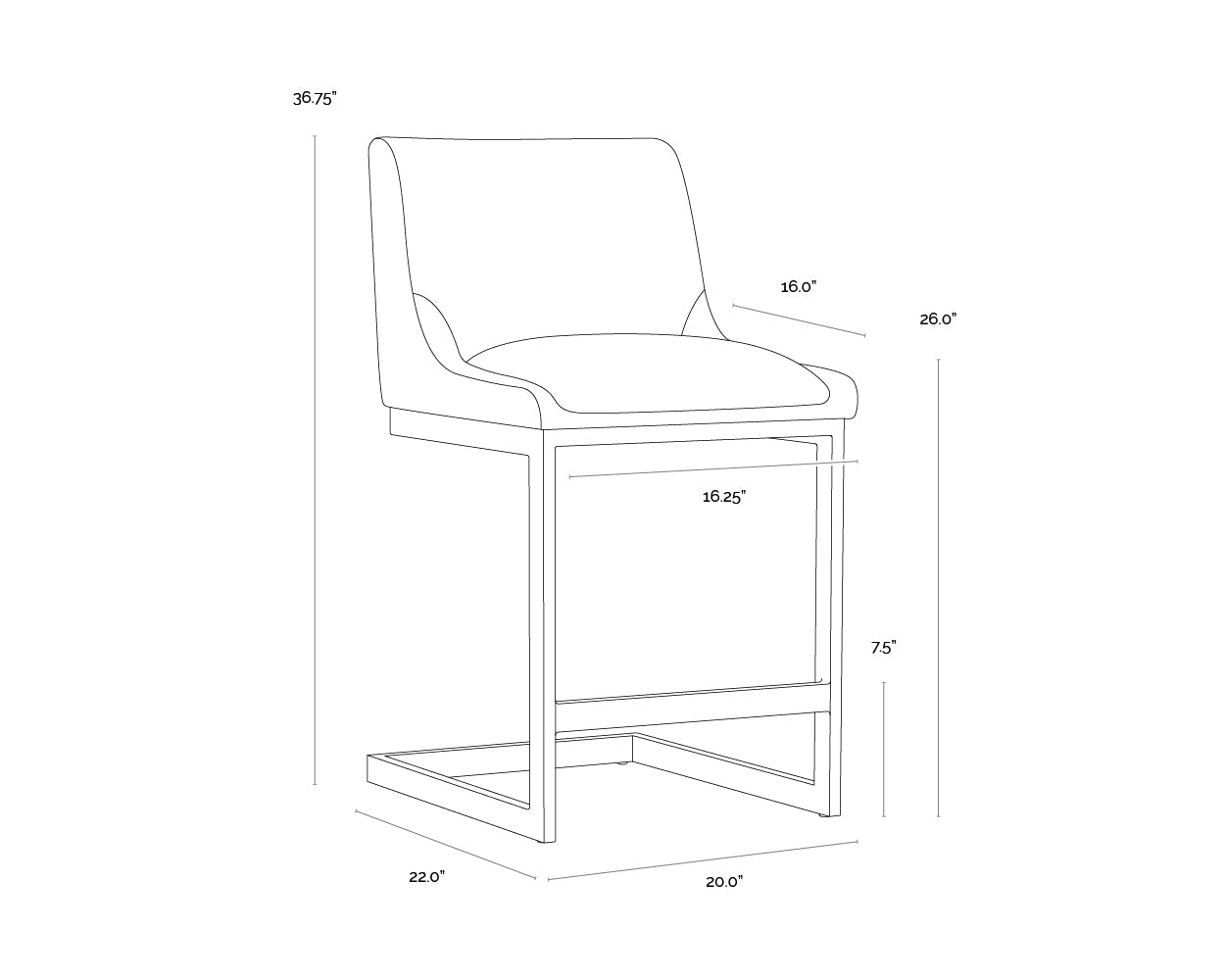 Holly Counter Stool