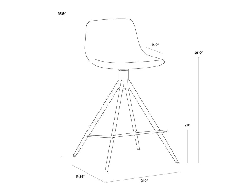 Andres Swivel Counter Stool