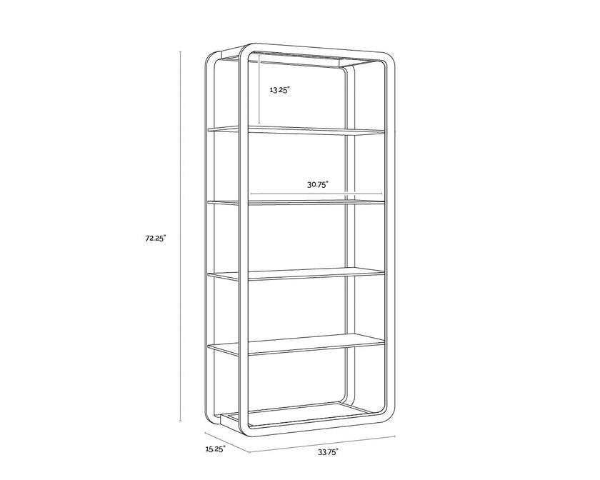 Ambretta Bookcase - Large
