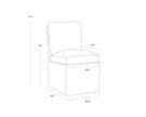 Glenrose Wheeled Dining Chair