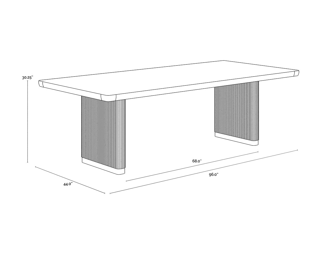 Kalla Dining Table - Rectangle