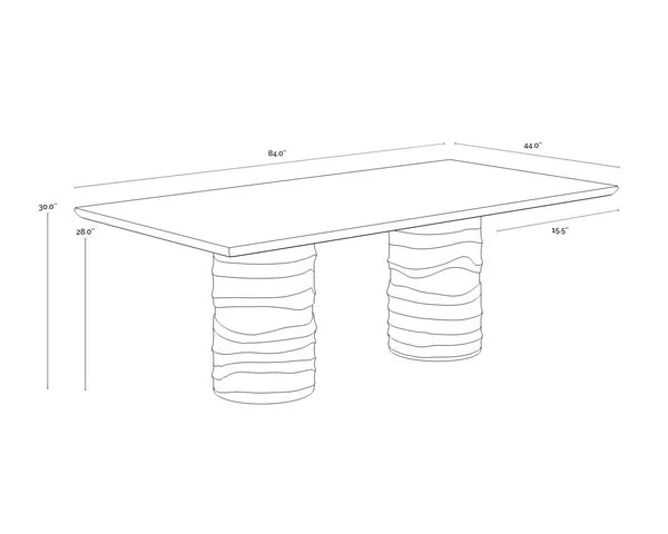 Alanya Dining Table - Rectangular 84