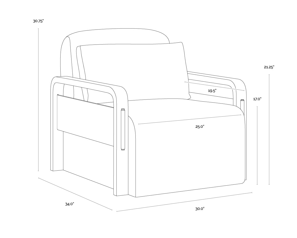 Otso Swivel Lounge Chair