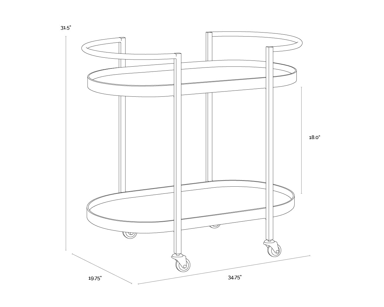 Bartlett Bar Cart