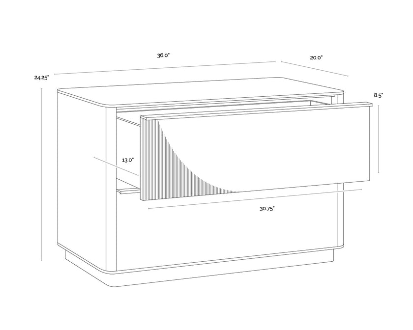Kalla Nightstand - Large