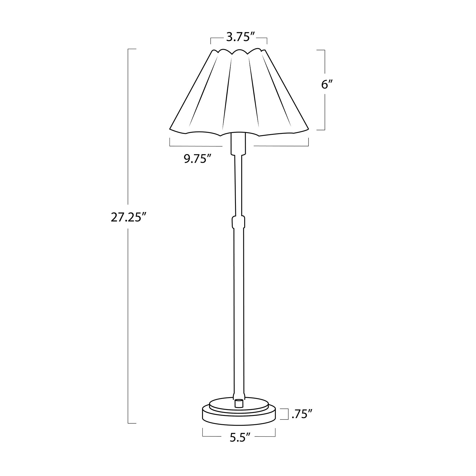 Polly Buffet Lamp