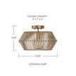 Kaiya Semi-Flush Mount