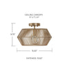 Kaiya Semi-Flush Mount