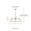 Oriya Two-Tier Chandelier