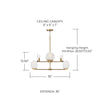 Oriya Two-Tier Chandelier