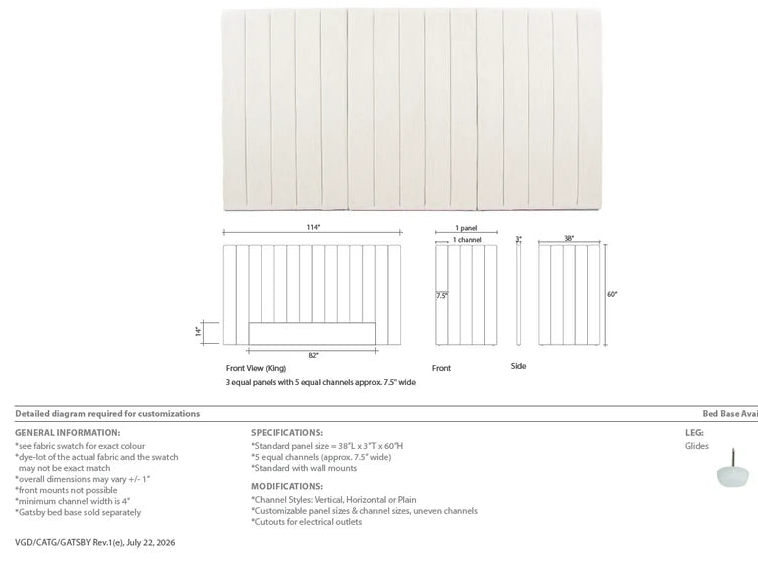Gatsby Headboard