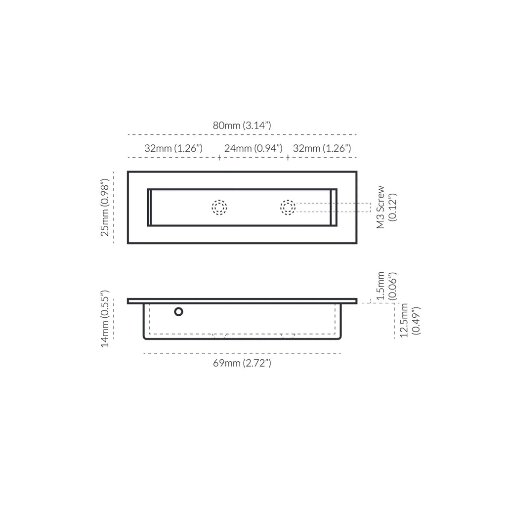 Sliding Door Edge Pull