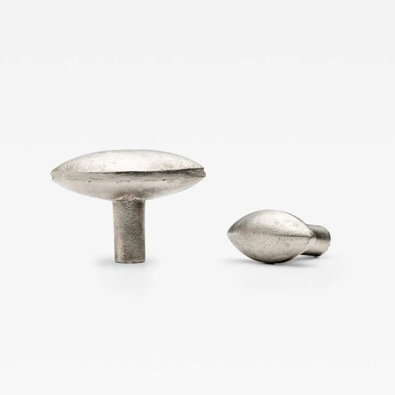 Cast Almond Knob Pewter