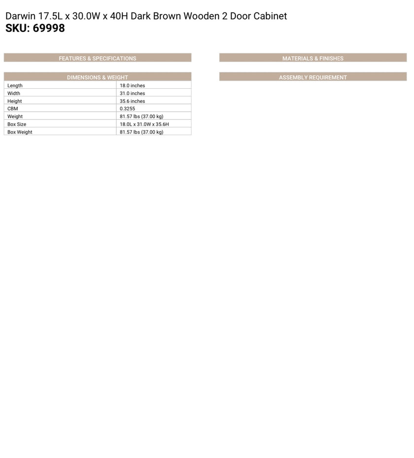 Darwin Accent Cabinet